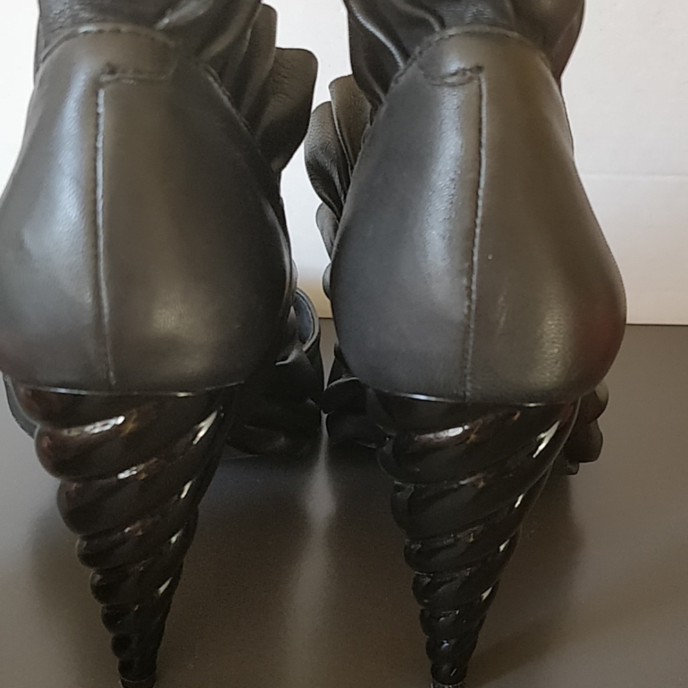 Jeffrey Campbell black unicorn heels. - Picture 3 of 5